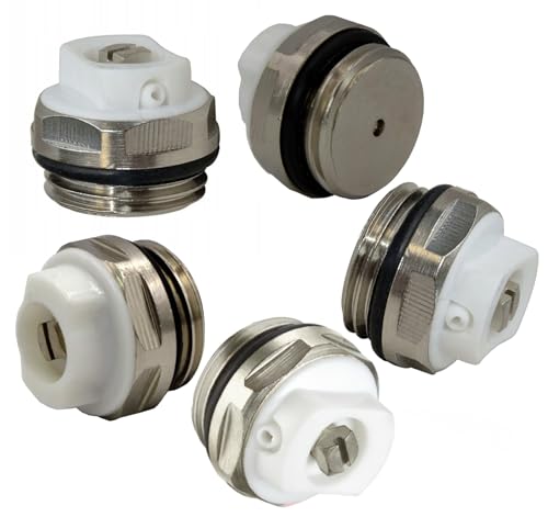 NOVANETUS 5 Stück Heizkörper Entlüftungsventil 1/2