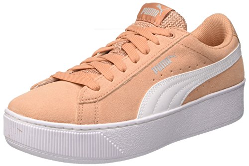PUMA Damen Vikky Platform Sneaker, Pink (Dusty Coral White), 40.5 EU