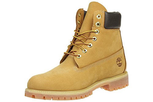 Timberland Herren 6 Inch Premium Waterproof Stiefel, Gelb Wheat Nubuck, 44 EU