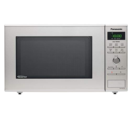 Panasonic NN-SD27HSGTG Inverter Mikrowelle (1000 Watt, Solo Mikrowelle, 23 Liter) edelstahl, ohne Dampfgarzubehör