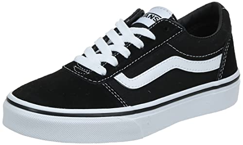 Vans Jungen Ward Suede/Canvas Sneaker, Schwarz Suede Canvas Black White Iju, 38.5 EU