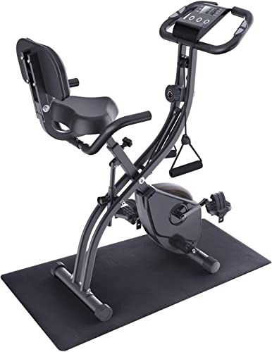 Heimtrainer Fahrrad Klappbar für Zuhause - Sportneer Ergometer Heimtrainer mit 16 Magnetische Widerstandsstufen, Hometrainer Fahrrad, Pulssensor