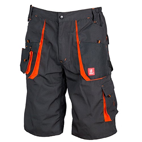 Urgent URG-A 50 Berfus Arbeit Kurz Hose Sommer, Graphit/Orange