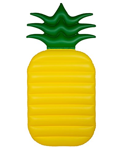 Out of the blue 91/4178 Aufblasbare Luftmatratze, Ananas, Mehrfarbig, One Size