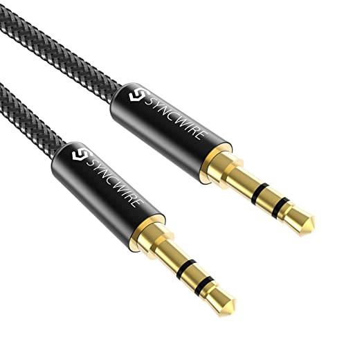 Syncwire Aux Kabel 3.5mm Audio Kabel - 1m Klinkenkabel für Kopfhörer, Apple iPhone iPod iPad, Echo Dot, Heim/KFZ Stereoanlagen, Smartphones, MP3 Player und Mehr - Nylon