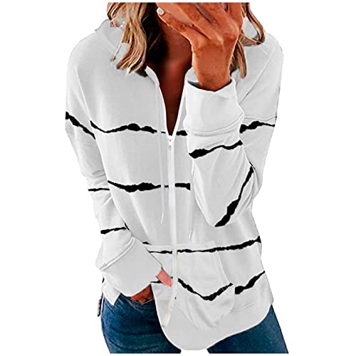 Strickjacke Damen Kurz Festlich Winddicht Langmäntel Modern Zip Hoodie Outwear Outwear Longsleeve Sweatshirt Jacke und Kapuze Übergangsjacke Nähte Kordelzug Kapuzenmantel Solide Kapuzenmantel Outwear