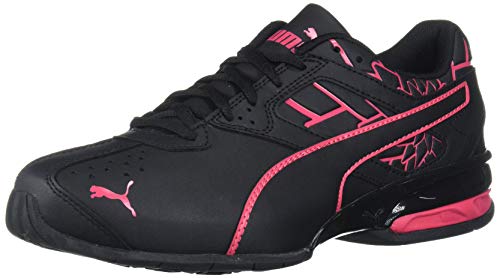PUMA Damen Tazon 6 Sneaker, Black-Red Rose, 39 EU