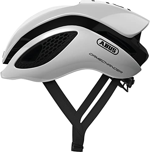 ABUS Rennradhelm GameChanger - Aerodynamischer Fahrradhelm mit optimalen Ventilationseigenschaften für Damen und Herren - Weiß, Größe M