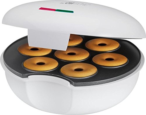 Donut-Maker Bagel-Maker mit Backampel für 7 Donuts/Bagel Waffeleisen Donuts-Gerät (sparsame 900 Watt + Antihaftbeschichtung)