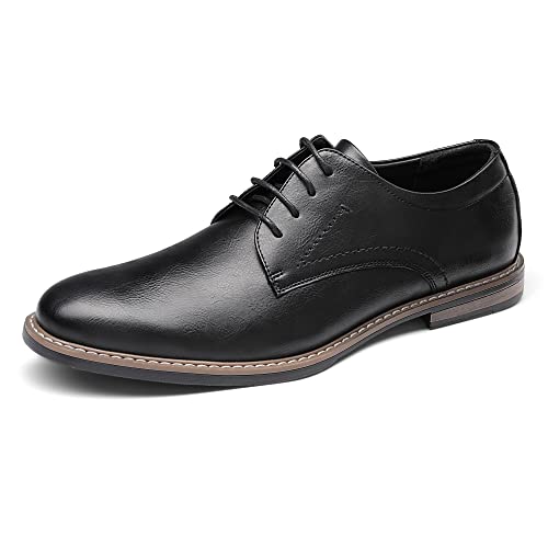 Bruno Marc Herren Anzugschuhe Klassischer Business Lederschuhe Schnürhalbschuhe Derby Oxfords Schuhe SCHWARZ 42 (EUR) SBOX2215M-E