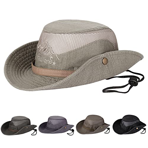 Obling Sonnenhut Herren Damen UPF 50+ Schutz Atmungsaktiv Quick Dry Fischerhut Outdoor Hut Faltbar Wanderhut Buschhüte Hut
