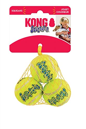 Kong Air Dog Squeaker Tennis Balls Small, 3 Stück