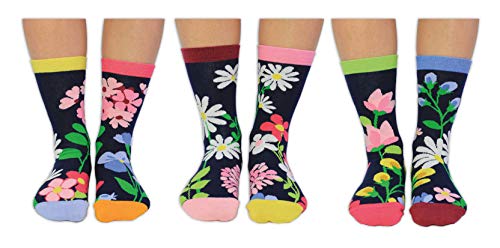 Blumen im Garten Oddsocks Socken in 37-42 im 6er Set - Strumpf