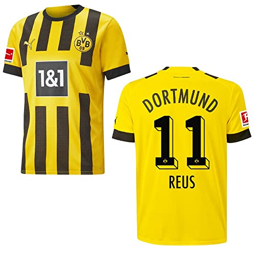 PUMA Borussia Dortmund BVB Heimtrikot 2022 2023 Home Trikot Sponsor BL Logo Kinder Marco Reus 11 Gr 152