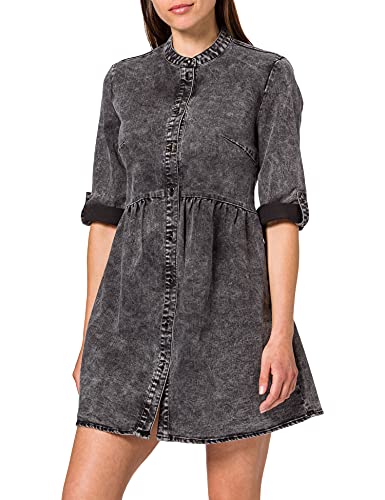 ONLY Damen ONLCHICAGO 3/4 LIFETIGHT Fitted DNM QYT Kleid, Grey Denim, S