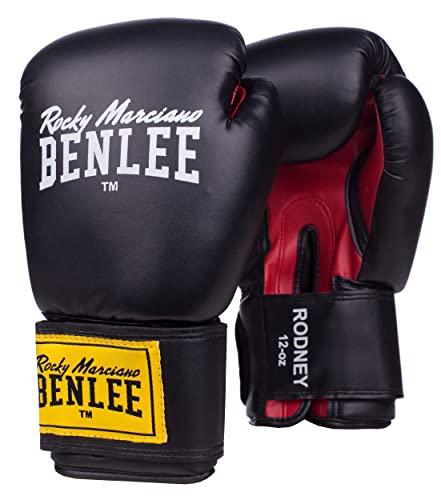 Benlee Boxhandschuhe aus Artificial Leather Rodney Black/Red 12 oz