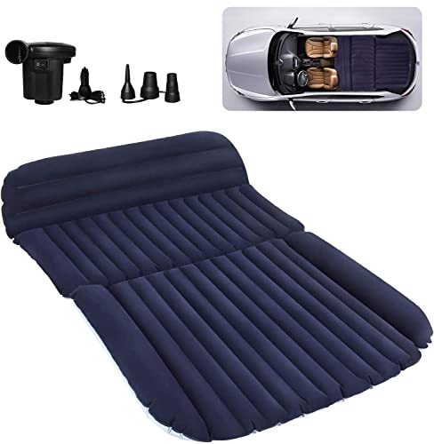 QDH Auto Matratze SUV Auto Luftmatratzen Camping Aufblasbare Matratze Aufblasbares Bett für den Auto-Rücksitz-Dickere Luftbett Auto Matratze für Reisen Camping Outdoor Aktivitäten