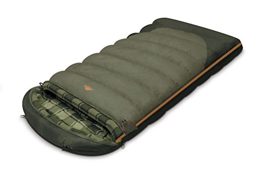 ALEXIKA Camping & Outdoor Schlafsack Canada, Linke Reißverschluss Deckenschlafsacke, grau, 230 x 90 cm
