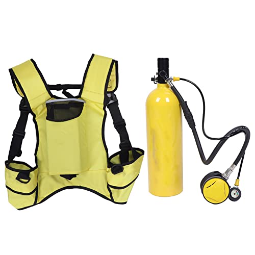 YYQTGG Kleiner Tauchtank, Scuba Diving Rebreather 2L Sicheres 360-Grad-Ventil für die Unterwassererkundung