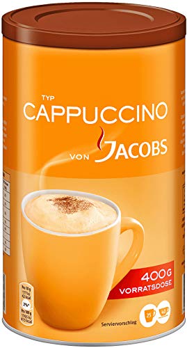 Jacobs VON JACOBS Cappuccino, 400g Kaffeespezialitäten Dose