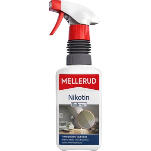 MELLERUD Nikotin Entferner | 1 x 0,5 l | Effizientes Mittel gegen hartnäckige Verschmutzungen auf Allen Oberflächen