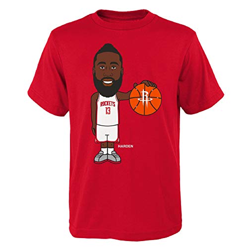 OuterStuff NBA T-Shirt Geeked Up Houston Rockets James Harden Basketball (L)