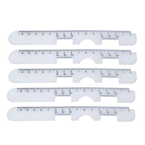 HEALIFTY Pupillendistanzlineal, Kunststoff, optisches PD-Lineal, Pupillendistanzmesser, Augen-Hilfsmittel, 10 Stück