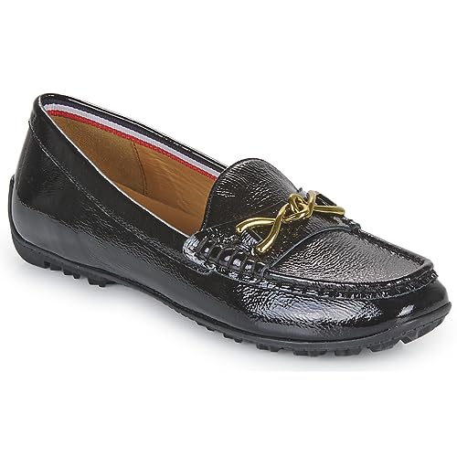 Geox Damen D KOSMOPOLIS + Grip Moccasin, Black, 37 EU