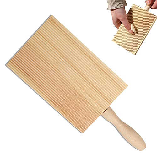 Yuemuop Garganelli Board, Haushalts Pasta Gnocchi der Bord, Praktisches Gnocchi-Brett, Pasta-Maker für Küche Zuhause Nudel-Werkzeug, Khaki