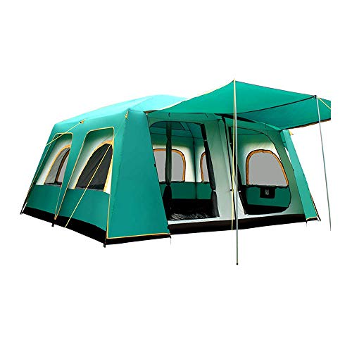 Großes Zelt 10-16 Familienzelt, Multi-Person, Doppeldecker, Campingpark, Camping, großes Zelt, wasserdicht, großer Raum