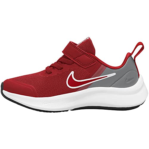 Nike Star Runner 3 Gymnastikschuh, Weißes Rot, 35 EU