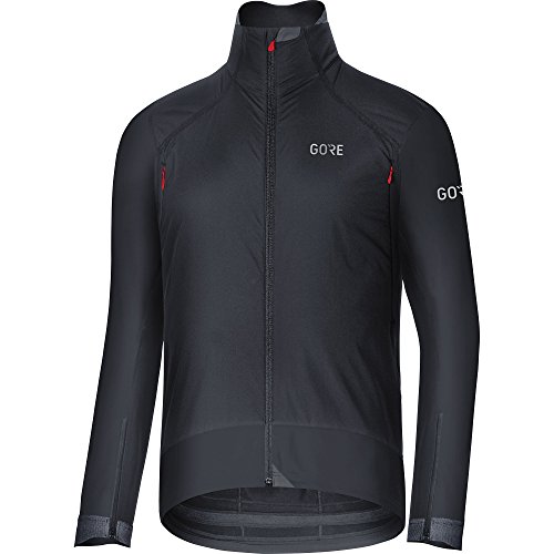GORE Wear Winddichte Herren Rennrad-Jacke, C7 GORE WINDSTOPPER Pro Jacket, S, Schwarz, 100269