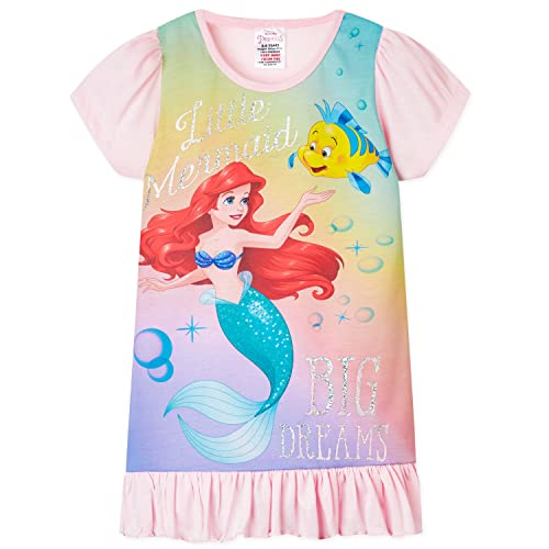 Disney Prinzessin Mädchen Nachtwäsche Nachthemd Kinder, TV-Figuren, Cartoons (4/5 Jahre, Arielle die Meerjungfrau)