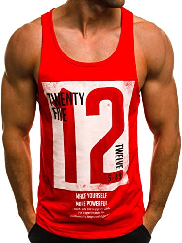 Herren Tanktop Tank Top Tankshirt T-Shirt mit Print Unterhemden Ärmellos Weste Muskelshirt Stringer Fitness…