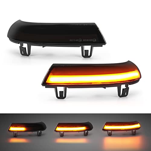 SUPAREE Dynamische LED Seitenblinker LED Blinker Golf 5 Schwarze Seitenblinker Golf 5 für GOLF 5 MK5/ GTI MK5/Golf 5/6/Plus/Golf 5 Variant( 2 pcs)