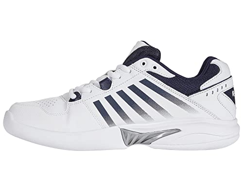 K-Swiss Herren Receiver V Sport Shoe, White Peacoat Silver, 43 EU