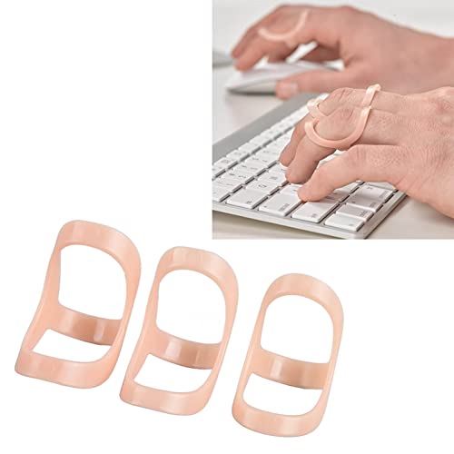 3 Stücke Fingerschutz Ovale Fingerschiene Kunststoff wasserdicht Mallet-Finger Splint für Schlegelfinge , Arthritis Finger Nr. 10 11 12(6.8 - 7.5cm）