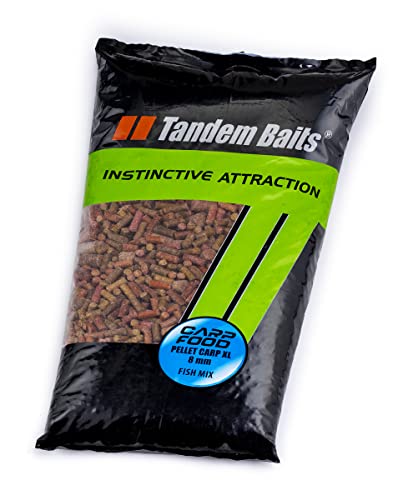 Tandem Baits Carp Food Mix Pellet Fish | Karpfen-Pellets | Karpfen Angeln ohne Mühe | Köder zum Große-Fische-Angeln | Karpfenzubehör für Profis & Hobby-Angler | Angelfutter 10 kg