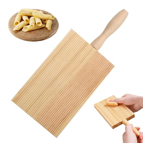 Gnocchi Brett,Nudelbrett,Gnocchi,Gnocchi Brett Holz,Für Einfache Herstellung Authentischer Hausgemachter Nudeln Und Butter Ohne Kleben Pin Küche Werkzeug