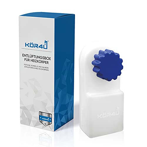 Entlüftungsbox für Heizkörper Entlüftungsbox Entlüfter Heizung Schlüssel Heizkörper-Entlüfter blau by kör4u