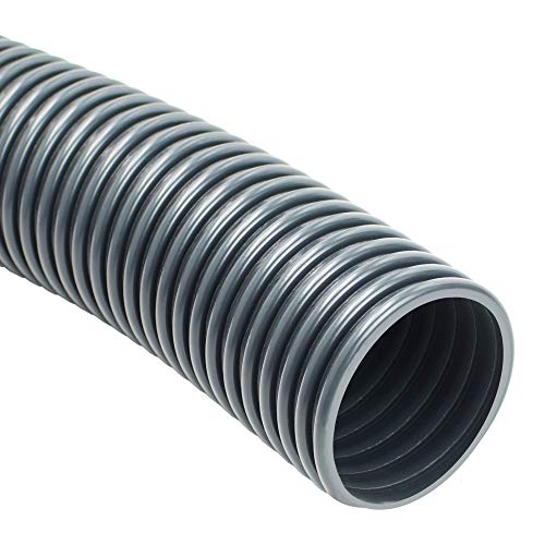 Absaugschlauch PVC *Grau Saugschlauch Spiralschlauch Flexschlauch leicht & flexibel - Meterware - (40 mm)