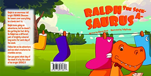 Ralph The Sock-A-Saurus: The Only Dinosaur That Ever Wore SOCKS !! Have Fun Following Ralph On His Adventure Through The Thick Scary Forest Wearing His ... Blue Knee High Socks. (English Edition)