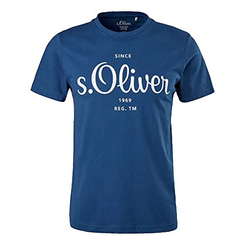 s.Oliver Herren Logo 130.11.899.12.130.2057432 T Shirt, Blau, XL EU