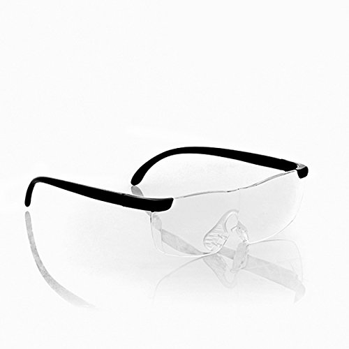 Oramics Lupenbrille Vergrößerungsbrille Brillenlupe – ideal zum Lesen und für Feinarbeiten – 60% Vergrößerung, ergonomisches Design aus Polycarbonat inkl. Stoffetui