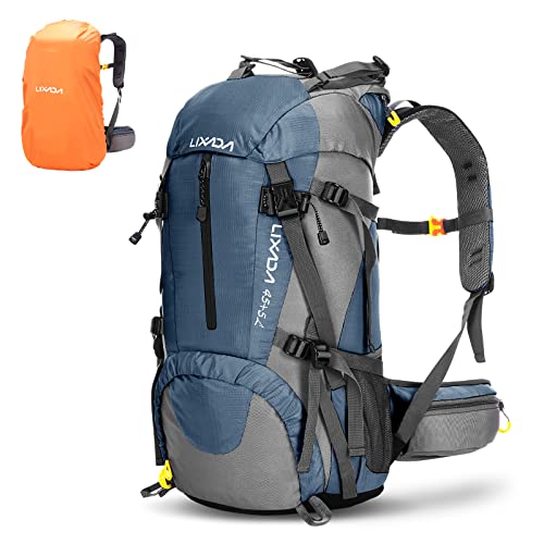 Lixada Trekkingrucksack Wanderrucksack Reiserucksack Rucksack 50L/60L Wasserabweisend mit Regen Abdeckung