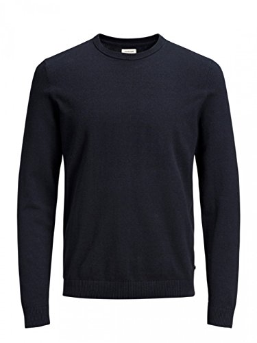 JACK & JONES Men's Classic Knit Sweater - Timeless Black Pullover