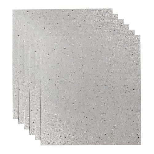 QEXUJOW Drehteller für Mikrowellen Glimmerplatte, universelle Mikrowellenherd-Glimmerplatten-Wellenleiterabdeckung für Mikrowellenherde, Mikrowellen-Reparatur-Ersatzteile (6 Stück)