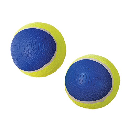 KONG – Squeakair Ultra Balls – Premium-Hundespielzeug, Quietschende Tennisbälle, Zahnschonend – Für Mittelgroße Hunde (3er-Pack)