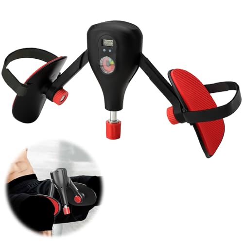 Oberschenkeltrainer Beckenbodentrainer für Männer Damen Einstellbar Winkel Stärke Beckenboden Trainingsgerät Beinpresse für Zuhause Beintrainer Oberschenkel Bein Adduktoren Trainer, Zählbares Design