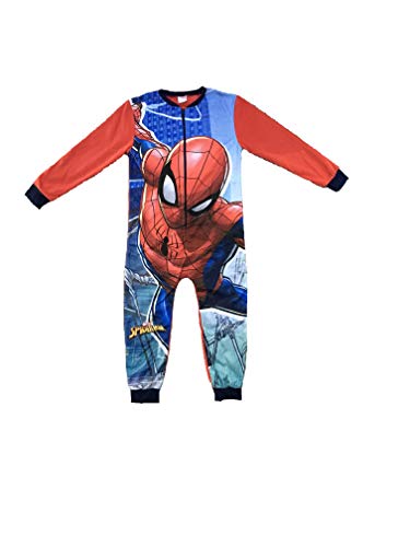 Spiderman Kinder Schlafanzug für Jungen und Mädchen, Fleece, 2-8 Jahre Gr. 7-8 Jahre, multi